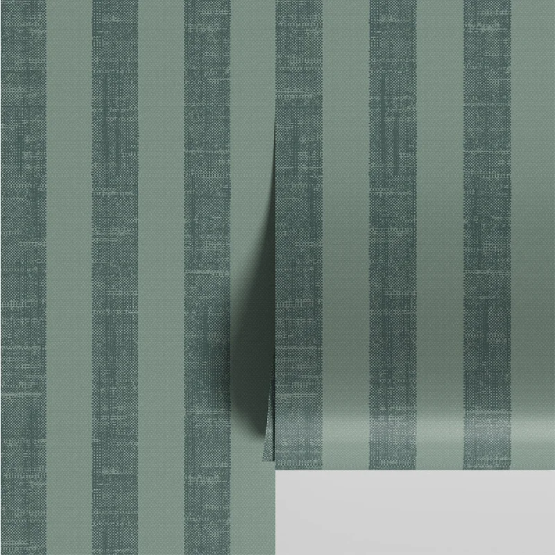 Fern Green Pembroke Stripe Wallpaper