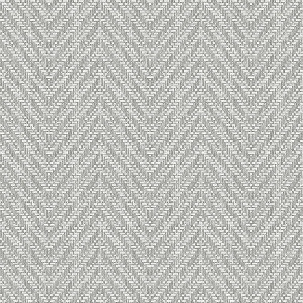 Glynn Grey Chevron Wallpaper from Georgia Collection