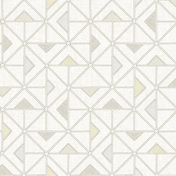 Jekyl Beige Triangles Wallpaper from Georgia Collection