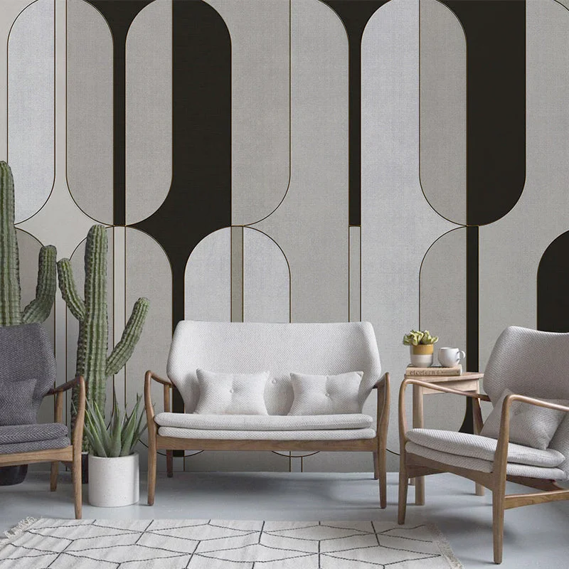 Midcentury Muted Tone Wallpaper