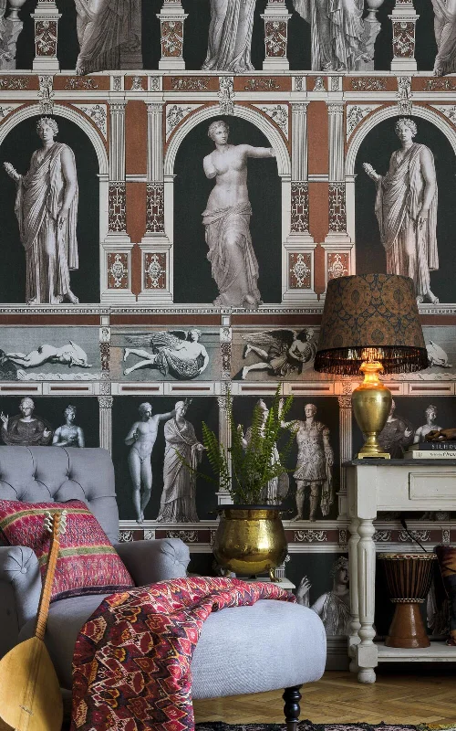 Statues of Antique Wallpaper